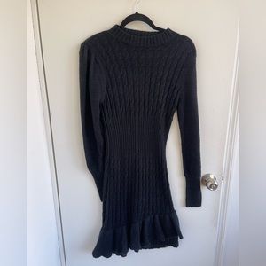 charcoal sweater dress